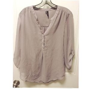 Purple Sheer Blouse